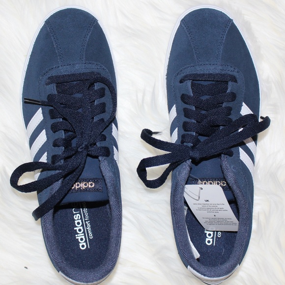 🔥SALE🔥BNIB adidas Navy Courtset Suede Sneakers - Picture 5 of 7